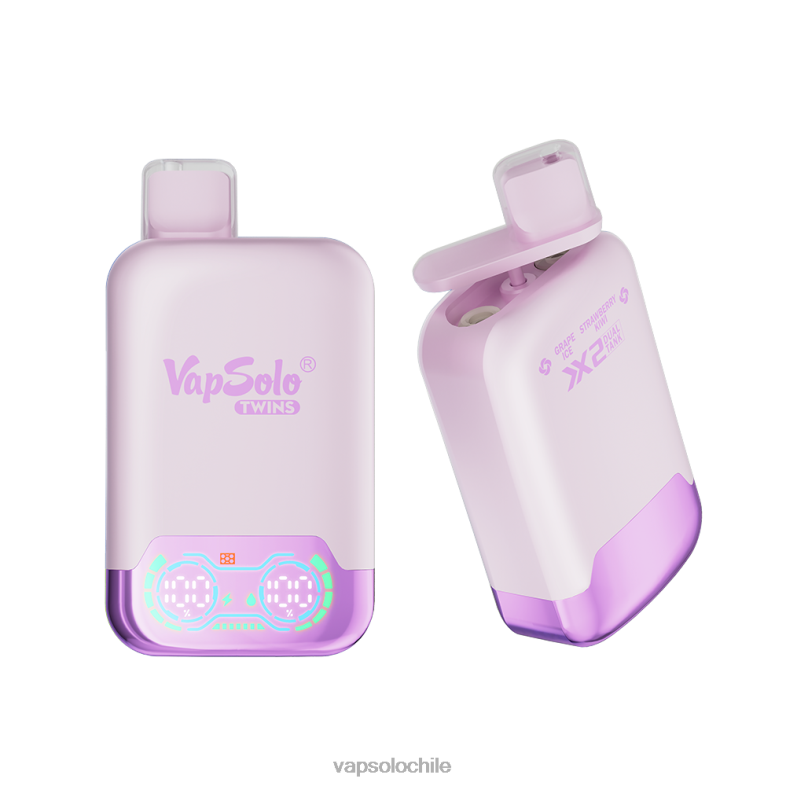 VapSolo Nicotina - hielo de uva y kiwi fresa VapSolo TWINS vaporizador desechable 2H60628
