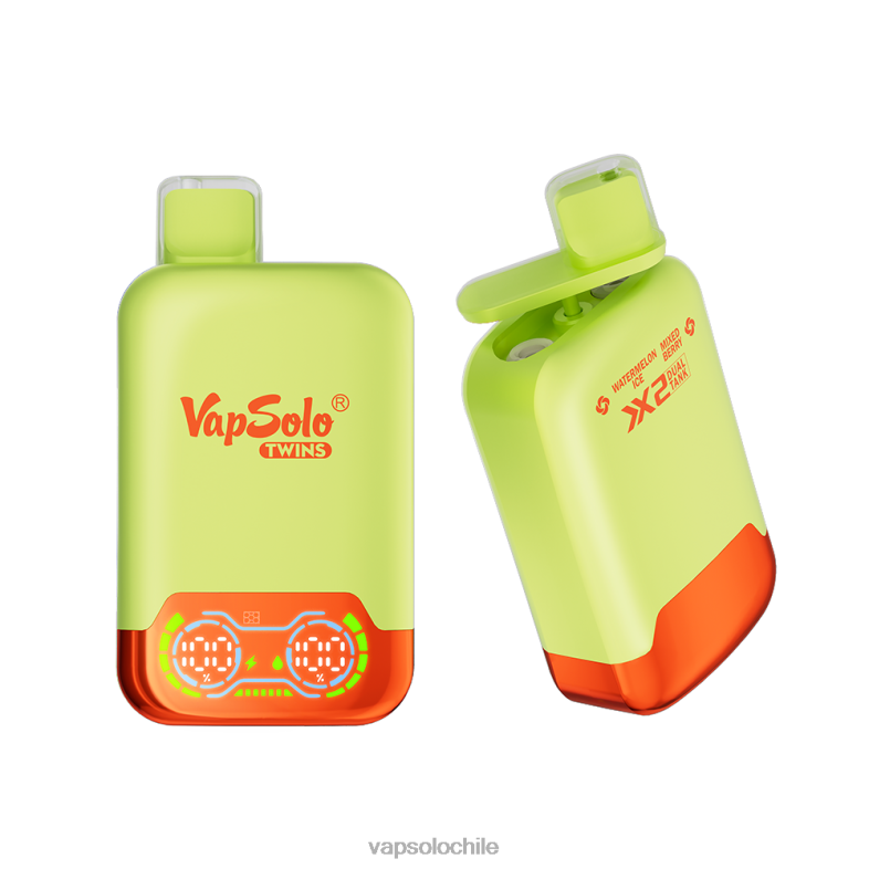 VapSolo Santiago - hielo de sandía y bayas mixtas VapSolo TWINS vaporizador desechable 2H60634