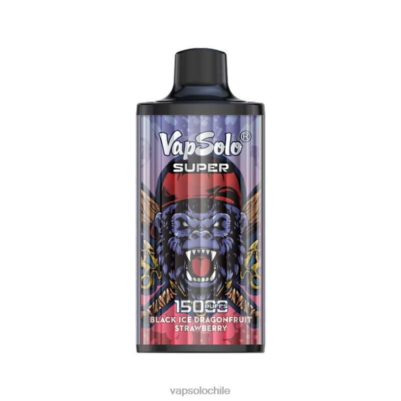 VapSolo Comprar - fresa de drango de hielo negro VapSolo SUPER vaporizador desechable 2H60613