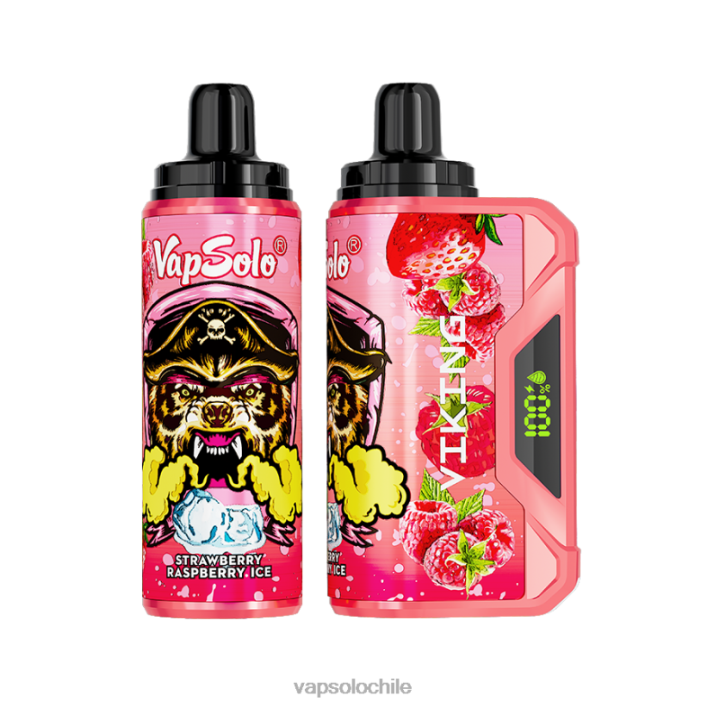 VapSolo Comprar - hielo de fresa y frambuesa VapSolo VIKING vaporizador desechable 2H60645